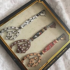 Special Edition Disney Mickey Mouse collectible key set Through The Years